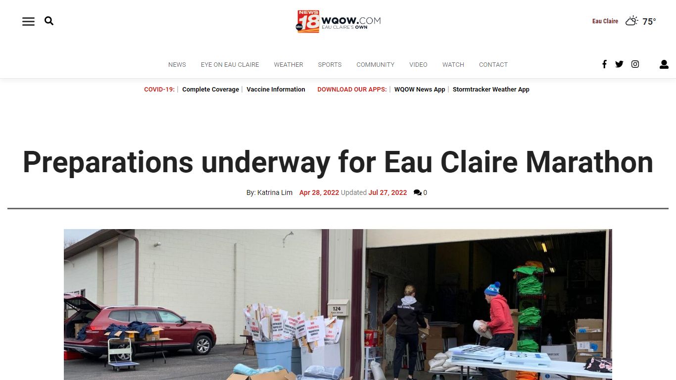 Preparations underway for Eau Claire Marathon - WQOW